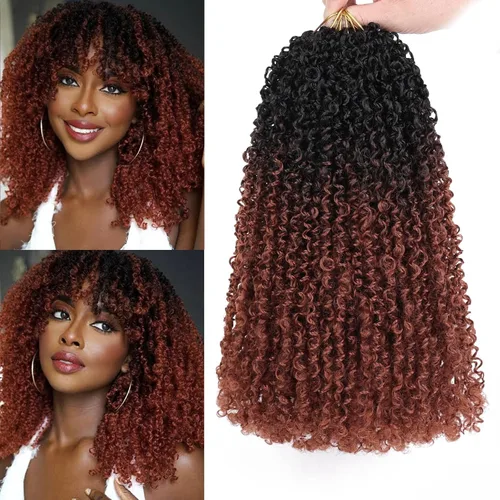 Vista 33 de COOKOO 6 pulgadas 8 paquetes Cabello de Ganchillo Pre-enrollado Yanky Twist para Mujeres Negro Natural Mini Passion Twists Pre-retorcido Cabello