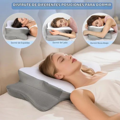 Vista 4 de TOPPURE Funda de almohada suave y fría solo para almohada cervical, funda de almohada para almohada cervical de espuma viscoelástica