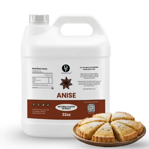 Vista 58 de Dolce Flav Extracto Natural de Anís – 1 Galón Soluble en Aceite Kosher, Sin Azúcar, Aromatizante Concentrado de Anís de Regaliz para Hornear