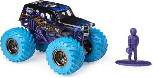 Vista 2 de Monster Jam 2019 Nitro Neon Son-Uva Digger Camión monstruo fundido a presión a escala 1:64 con figura y póster de Spin Master