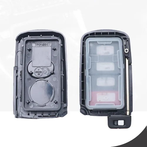 Vista 3 de SUPALAND Carcasa de llavero de repuesto para Toyota Avalon Camry Corolla RAV4 Highlander Sequoia 2011 2012 2013 2014 2015 2016 2017 2018 2019