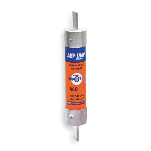Vista 35 de Mersen A6D-R Amp-Trap 2000 Fusible de retardo de tiempo/clase RK1 con indicador visual de fusible abierto, 600 VAC/CC, 200 kA AC/100 kA DC, 0.1