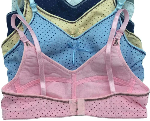 Vista 4 de 6 piezas para mujer, sin alambre, básico, liso, con relleno regular, para uso diario