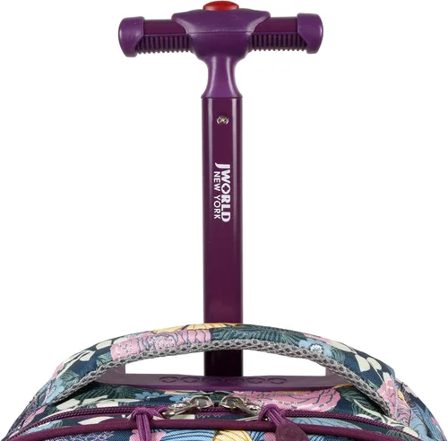 Vista 6 de J World New York Unisex Kid's Duo Rolling Backpack with Lunch Box Set, Secret Garden, One