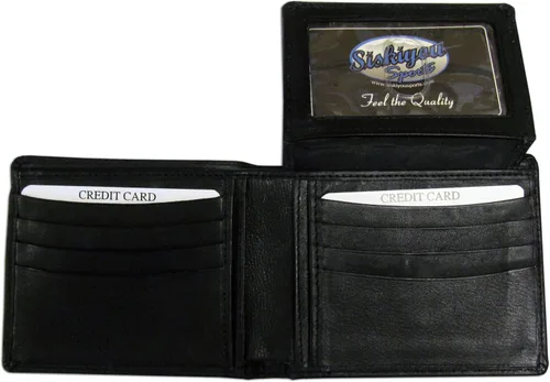 Vista 2 de NHL Siskiyou Sports Vegas Golden Knights - Cartera de piel para hombre, doble pliegue, talla única, color negro
