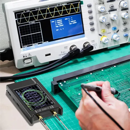 Vista 5 de Network Analyzer, 4inch Vector Network Analyzer 10k-1.5GHz HF VHF UHF Antenna 4.3