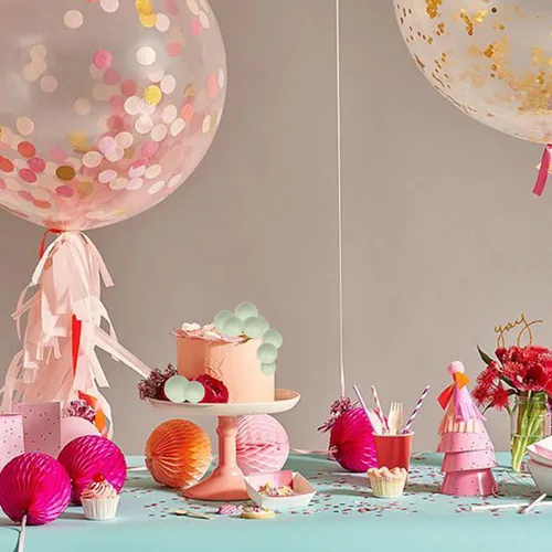 Vista 4 de Rsstarxi 30 piezas de mini globos y bolas de espuma para tartas – Insertos de pastel de bricolaje para bodas, aniversarios y decoraciones de fiesta