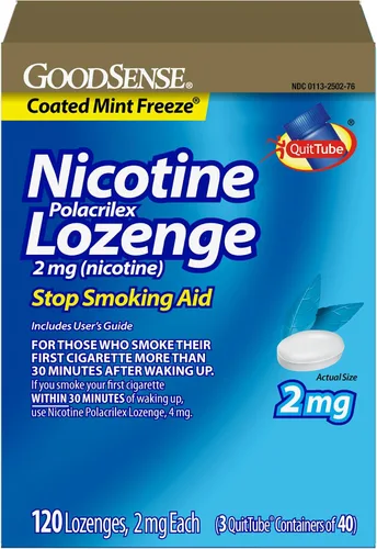 Vista 12 de GoodSense Pastilla Polacrilex de nicotina de 2 mg, sabor a cereza, ayuda para dejar de fumar, 72