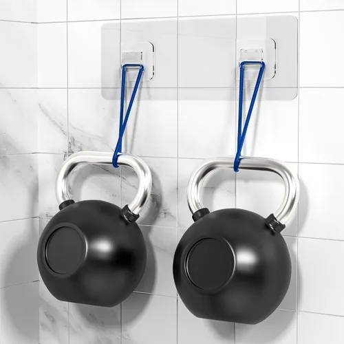 Vista 2 de Moforoco Ganchos adhesivos de pared resistentes al agua para soporte de jabón y organizador de ducha de esquina