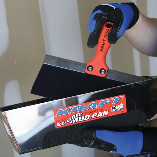 Vista 2 de Kraft Tool DW724 EZ-Grip - Sartén para lodo, 14 pulgadas x 3 pulgadas