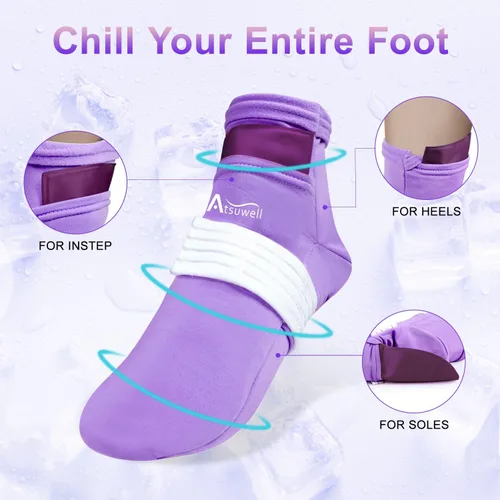Vista 3 de Atsuwell Artículos Esenciales de Quimioterapia para Mujeres y Hombres, Guantes y Calcetines de Quimioterapia para Neuropatía, Calcetines