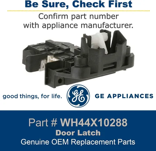 Vista 2 de GE WH44X10288 - Pestillo de puerta original OEM para lavadora GE