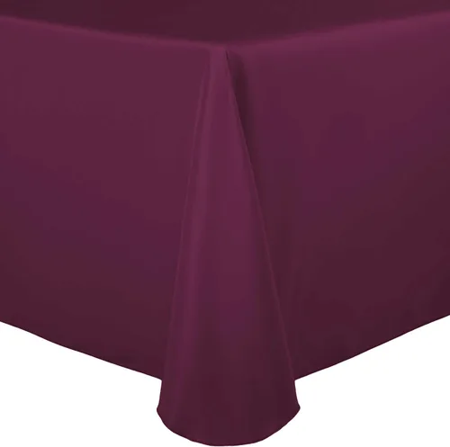 Vista 23 de Ultimate Textile Mantel ovalado de lino de poliéster de 60 x 102 pulgadas, color marrón cobre
