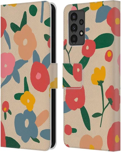 Vista 169 de Head Case Designs Officially Licensed Ninola Ditsy Flowers Yellow Nature Bold Leather Wallet Case Compatible with Samsung Galaxy A07 4G