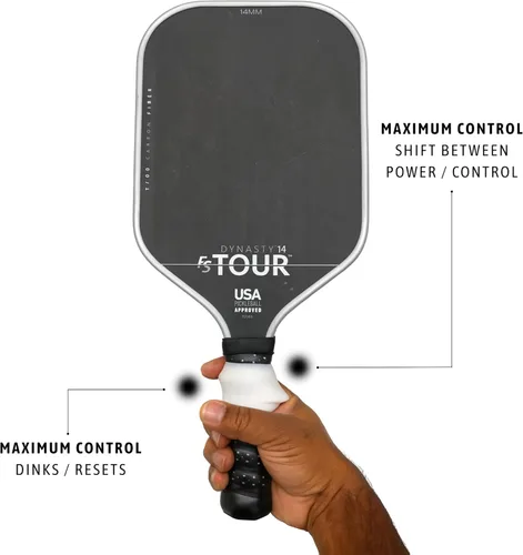Vista 8 de Ayuda de entrenamiento de pickleball diseñada para potencia, precisión y control Herramienta de agarre multiposición para retroalimentación real