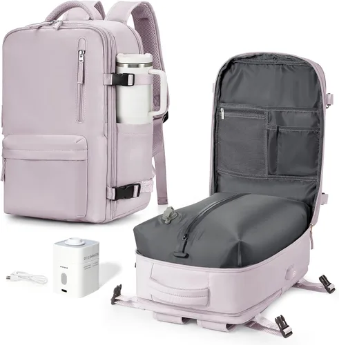 Vista 55 de VGCUB Mochila grande de viaje para trabajo, negocios, mochila para computadora portátil aprobada para vuelo, para mujeres y hombres, mochila