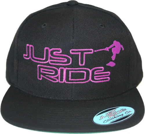 Vista 7 de Just Ride Wake Skate Wakeboard Sombrero plano Bill Snapback Azul