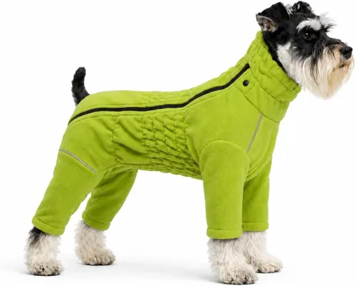 Vista 33 de Lovelonglong Abrigo cálido para perro, chaqueta resistente al viento para perros pequeños, medianos y grandes, abrigo de invierno de forro polar