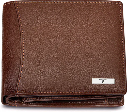 Vista 3 de Urban Forest Sheldon - Cartera de piel con bloqueo RFID para hombre, Secoya con pluma, Cartera de dos pliegues