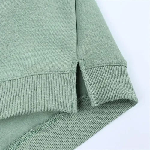 Vista 2 de Sudadera con capucha para bebé, niño, niña, con cuello redondo, con orejas bonitas, sin botones, para otoño e invierno, color liso