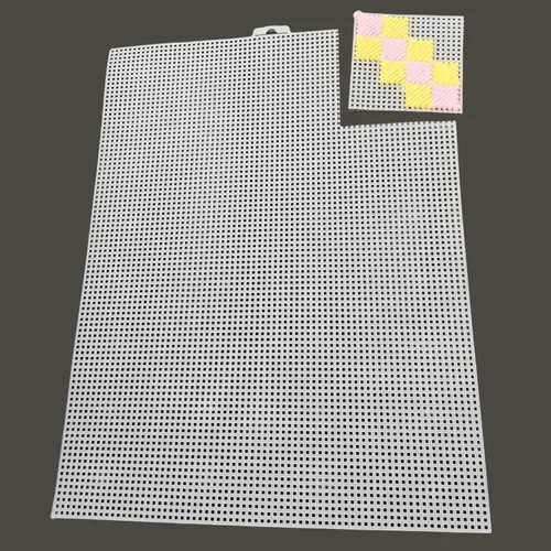 Vista 6 de 7 piezas, 7 hojas de lona de plástico transparente para proyectos de manualidades, bordado, divisor de peceras, proyectos de punto y ganchillo