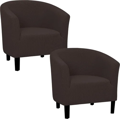 Vista 13 de Easy-Going Funda elástica para sillón de club de 1 pieza, funda para sofá de bañera de barril, protector de muebles, funda de sofá jacquard