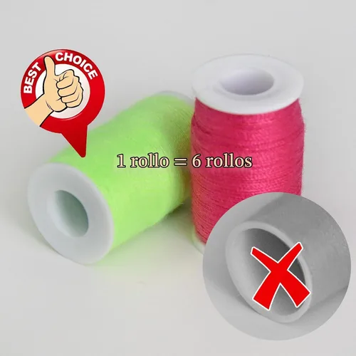 Vista 3 de Kit de costura de 100 colores Juego de hilo de poliéster práctico