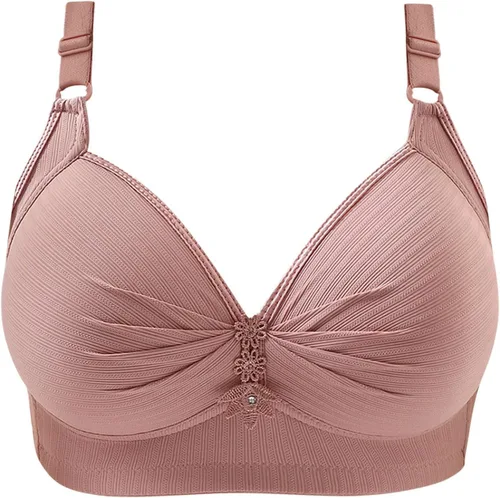 Vista 4 de Bras for Women No Underwire Lace Full Coverage Everyday Comfortable Bras Wirefree Wireless Padded Push Up Soft Bra