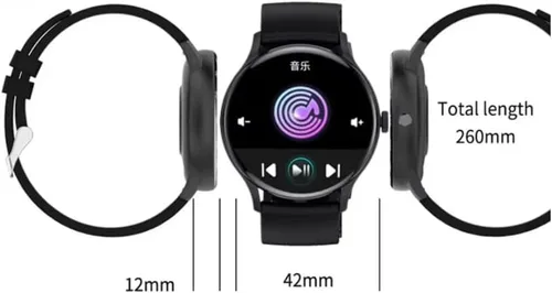 Vista 4 de JK103 SmartWatch TFT Display Sports Bracelet Reloj despertador