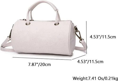Vista 4 de Bolso de hombro de la mujer del bolso del bolso del bolso del bolso del bolso del bolso de Crossbody redondo del círculo redondo del cilindro -YON