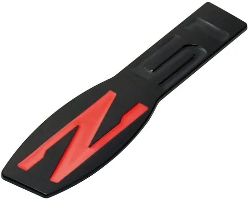 Vista 2 de 2 piezas de emblema Z51 para interior o exterior, placa de identificación 3D de repuesto para C6 Corvette (negro rojo)