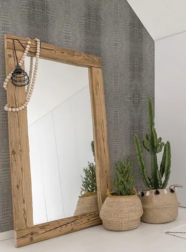 Vista 7 de Papel tapiz de cocodrilo para despegar y pegar (gris, paquete de 6 hojas, 2 x 9 pies)