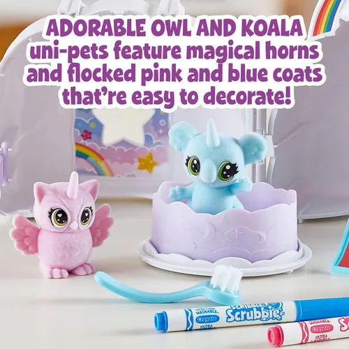 Vista 2 de Crayola Scribble Scrubbie Cloud Playset, juguete para niños, para regalo, edades: 3, 4, 5, 6
