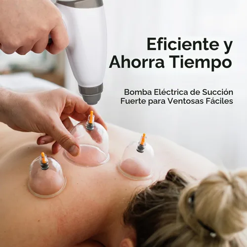 Vista 2 de Scienlodic Juego de ventosas de 12 piezas, juego de terapia de ventosas eléctricas con bomba, ventosas profesionales de ventosas al vacío, inicio