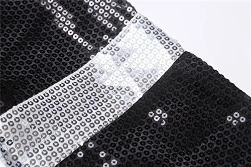 Vista 3 de Xfang chamarra para dizfraz MJ Billie Jean con guante Negro