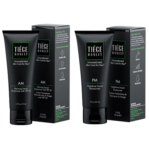 Vista 7 de Tiege Hanley Hidratante facial para hombre, hidratante facial matutino con SPF 20, crema para el cuidado de la cara y la piel de los hombres