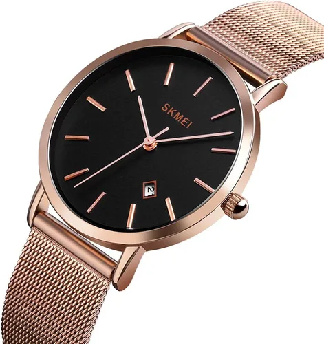 Vista 2 de SKMEI - Reloj de pulsera para mujer impermeable analógico de cuarzo para mujer