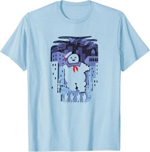 Vista 18 de Ghostbusters Experimental Depth Stay Puft - Camiseta, gris, S
