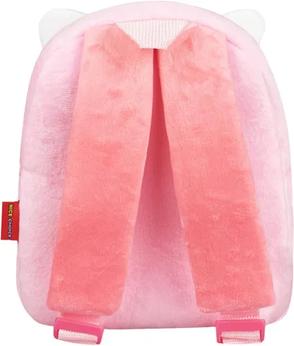 Vista 3 de NICE CHOICE Linda bolsa cruzada para niños pequeños de peluche con dibujos animados, mini bolsa de viaje para bebé niña niño de 2 a 6 años, Mochila