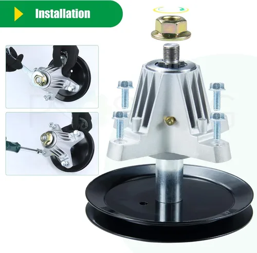 Vista 9 de Juego de 2 husillos engrasados 918-04865A que sustituyen a Cub Cadet 918-04865A Kit de husillo de cubierta, husillo 918 04865A, husillo de cubierta