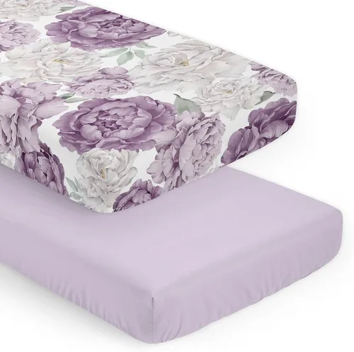 Vista 9 de Sweet Jojo Designs Sábanas ajustables para cuna de bebé (rosa sólido) para niñas, guardería infantil, habitación de niños pequeños - Tamaño estándar