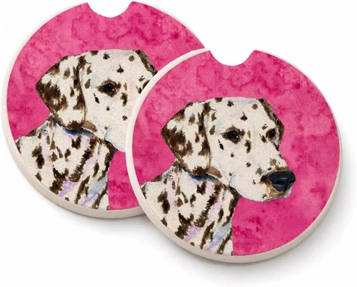 Vista 68 de Caroline's Treasures SS4767-BUCARC - Juego de 2 portavasos para automóvil, diseño de bulldog inglés, absorbentes para automóvil, portavasos