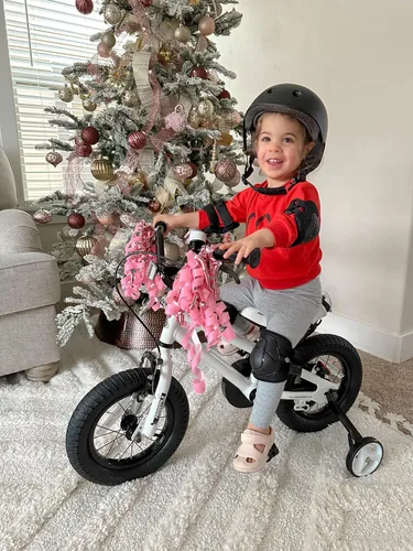 Vista 6 de RoyalBaby Freestyle - Bicicleta de aprendizaje para niños pequeños de 12 pulgadas, con ruedas de entrenamiento, para niños y niñas, principiantes