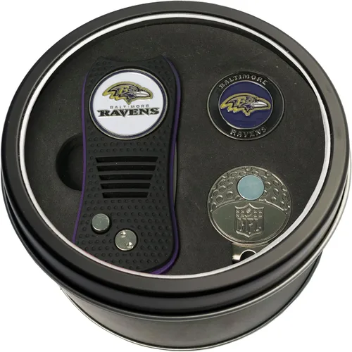 Vista 2 de Team Golf NFL Adult-Unisex Tin Gift Set with Switchfix Divot Tool, Cap Clip, and Ball Marker