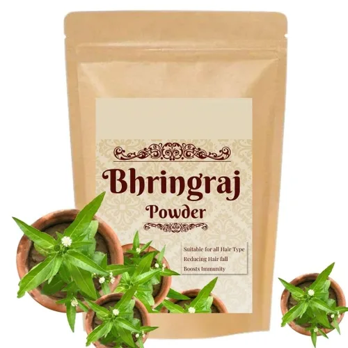 Vista 4 de Hin-dya. Amla, Reetha, Shikakai, Bhringraj e Hibiscus en polvo para cabello (paquete de 5, 1.76 oz cada uno, total de 8.82 oz)