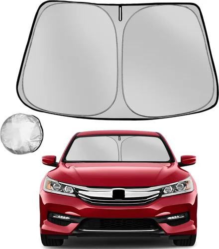 Vista 11 de [Usado] Parasol para parabrisas Che-vrolet/Chevy Silverado 1999-2006 plegable para ventana delantera de automóvil, bloquea los rayos UV y el calor