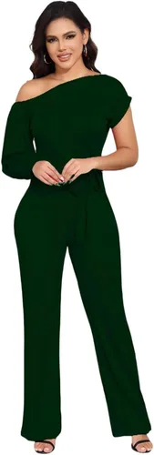 Vista 95 de DeftSharp Overol largo y elegante para mujer, sexy, para cóctel, fiesta, club, casual, para trabajo
