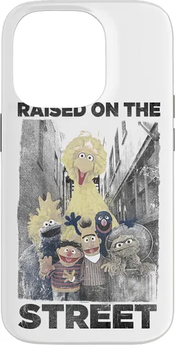 Vista 17 de Sesame Street Funda para iPhone 17 con texto en inglés "Raised on the Streets