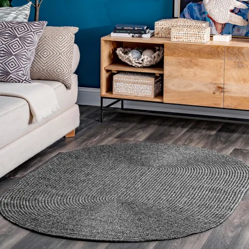 Vista 30 de nuLOOM Wynn Alfombra de Área Trenzada para Interiores/Exteriores, 3x5, Bronceado Wynn Tan