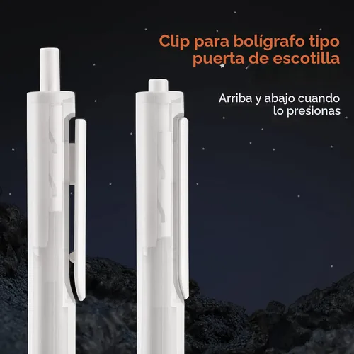 Vista 4 de WRITECH Bolígrafos de gel de punta fina: 0.020 in, sin manchas ni manchas, bolígrafo de tinta negra, haga clic para diario, bocetos, dibujo, toma